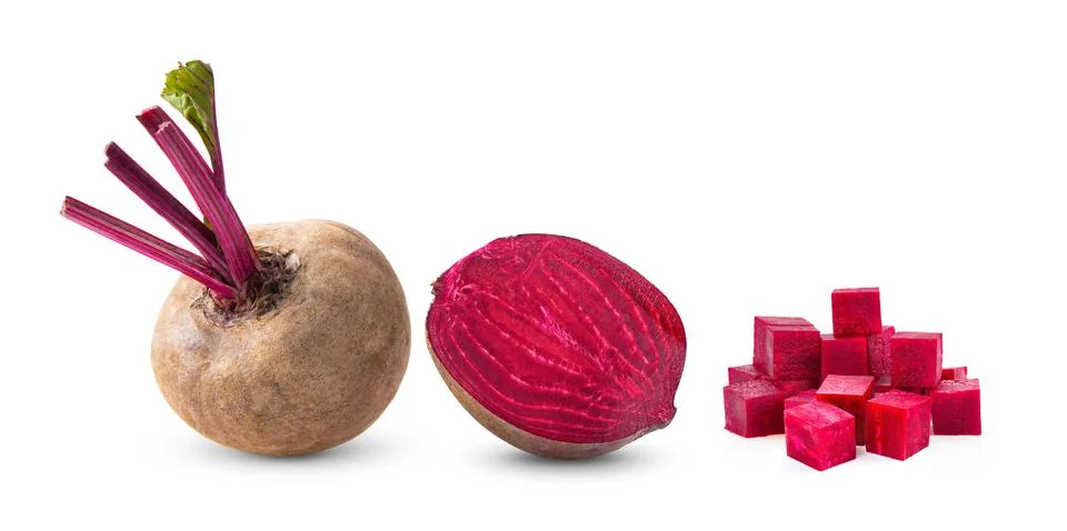 Beetroot on white background Stock Photos