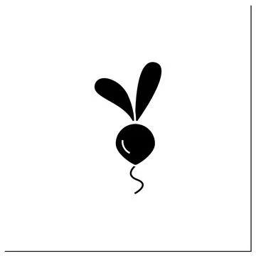 Beetroots glyph icon Stock Illustration
