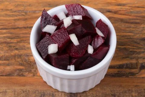Beets with onions Stock Photos