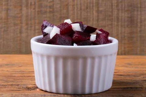 Beets with onions Stock Photos