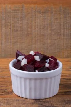 Beets with onions Stock Photos