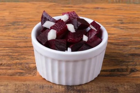 Beets with onions Stock Photos