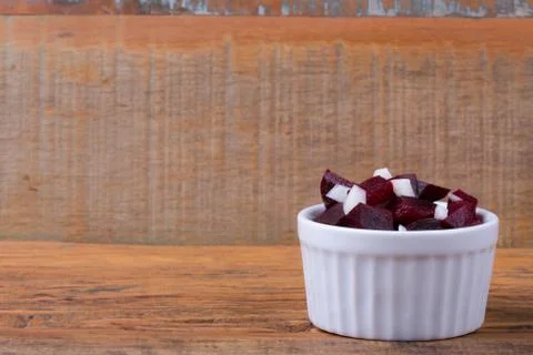 Beets with onions Stock Photos
