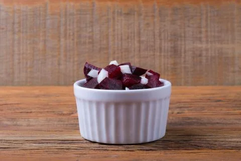 Beets with onions Stock Photos