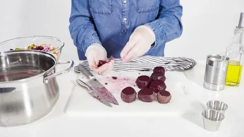 Beets salad Stock Photos