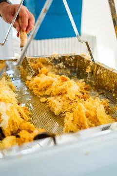 Beewax Collected in a Decapping Tray After Bee Honey Harvest Stock Photos