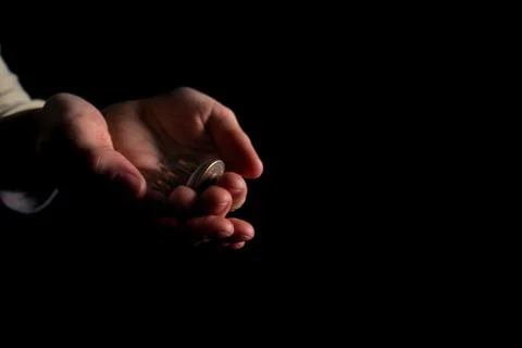 Beg for money concept Stock Photos