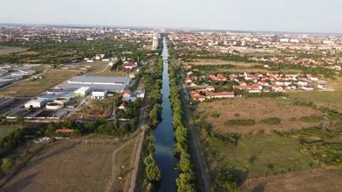 Bega river Timisoara Stock Footage 199508876