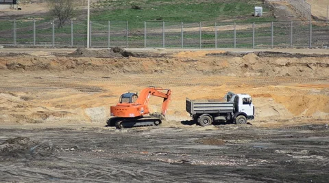 Began construction of the Republican center of Olympic training Stock Footage 64077688
