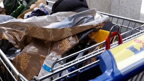 Plastic Bag Full Of Money Stock Photo, Picture and Royalty Free