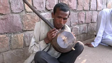 Beggar singer 1 Stock-Footage 22469754