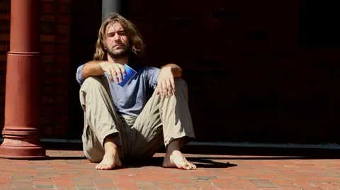 Begging For Handouts Stock Footage 12161842