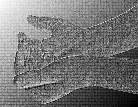 Begging hands Stock Illustration