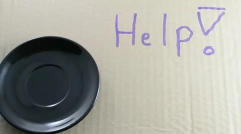 Begging or donate Stock Footage 11133454