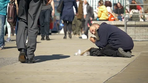 Beggar Stock Footage ~ Royalty Free Stock Videos | Pond5
