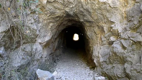 Begin and end of mountain pass. Hiking trail. 動画素材 110876563