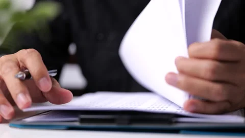 Begin learning for In meeting room concept, document report business note Stock-Footage 162707195