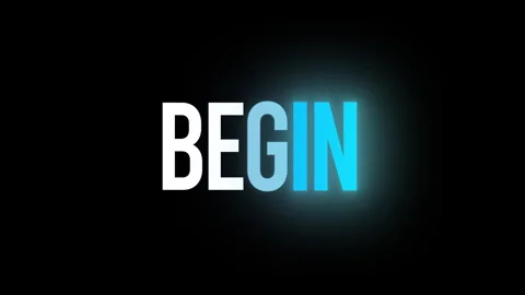 Begin text reveal transition bundle 3 variants Stock-Footage 337272671