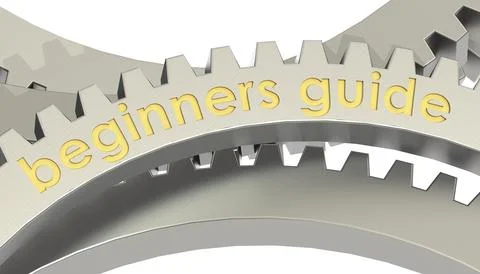 Beginner guide word on gear イラスト素材