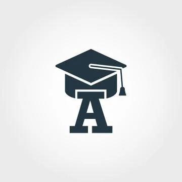 Beginner icon. Premium monochrome design from education icon collection Stock Illustration