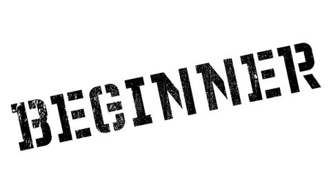 Beginner rubber stamp Illustrazione stock