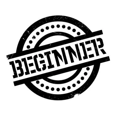 Beginner rubber stamp Illustrazione stock