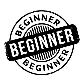 Beginner rubber stamp Stock Illustration