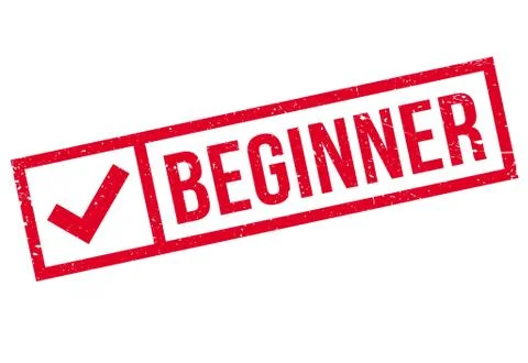 Beginner rubber stamp Stock Illustration