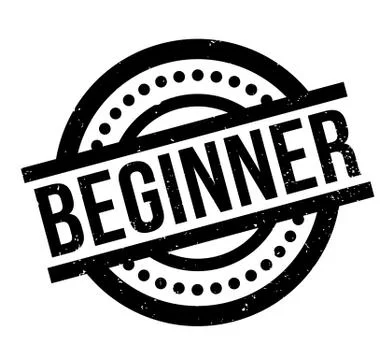 Beginner rubber stamp Stock Illustration