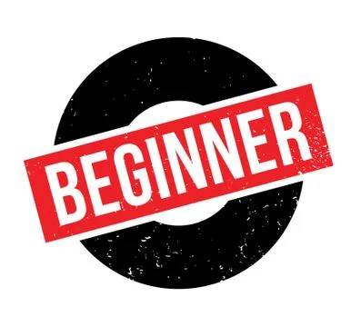 Beginner rubber stamp Stock Illustration