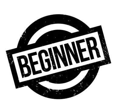 Beginner rubber stamp Stock Illustration