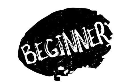 Beginner rubber stamp Stockillustratie
