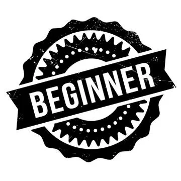 Beginner stamp Illustrazione stock