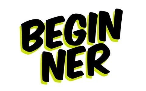 BEGINNER sticker stamp Stockillustratie