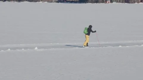 Beginners try to skate Stock Footage 248615211