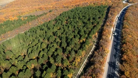 The beginning of the Caucasus Mountains flight4 Stock Footage 128691647