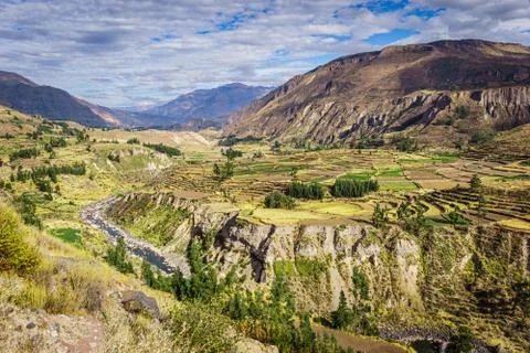 Beginning of Colca Canyon Stock Photos