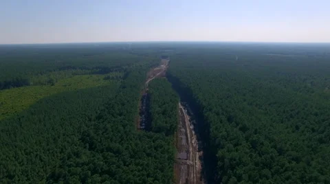 Beginning construction of a new road 库存影片 54346628