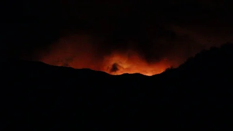 The beginning of the fire Stock Footage 109208612