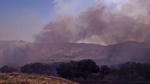 Beginning of a Firestorm HD Stock Footage 39834668