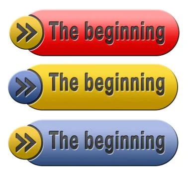 The beginning Stock Illustration