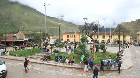 Beginning of the Inca Trail Stock Footage 8511310
