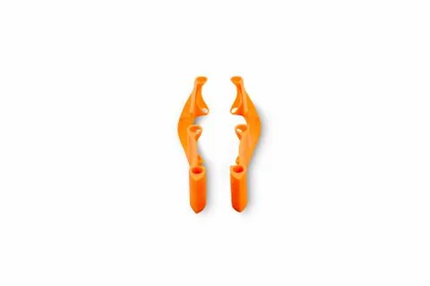 Beginning of the racing drone assembly. Elements of a spare part of an unmann 스톡 사진