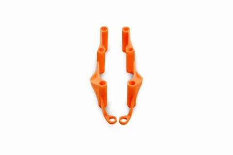 Beginning of the racing drone assembly. Elements of a spare part of an unmann 스톡 사진