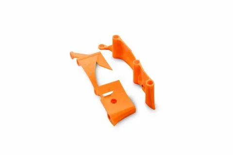 Beginning of the racing drone assembly. Elements of a spare part of an unmann 스톡 사진