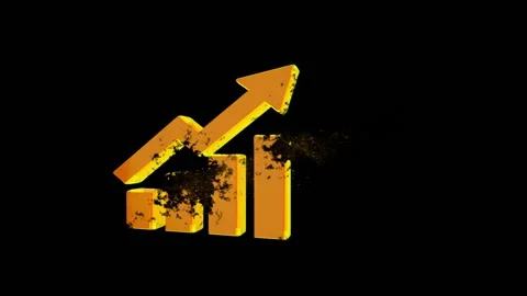 The beginning sign destruction and the end of graph Stock Footage 88941276