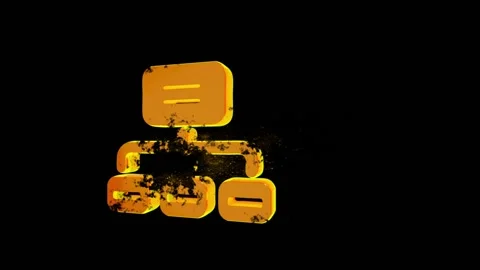 The beginning sign destruction and the end of internet Stock Footage 88943157