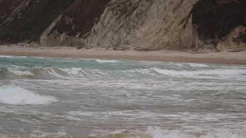 The beginning of the storm on the Atlantic Ocean Stock Footage 159306518