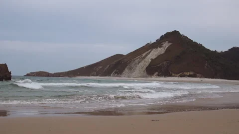 The beginning of the storm on the Atlantic Ocean Stock Footage 159306621