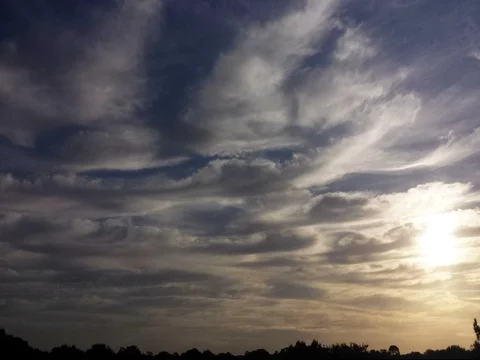 Beginning of Sunset Timelapse (2160p 24fps) Stock Footage 74941081